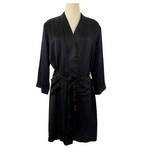 Women’s SILK Black Robe